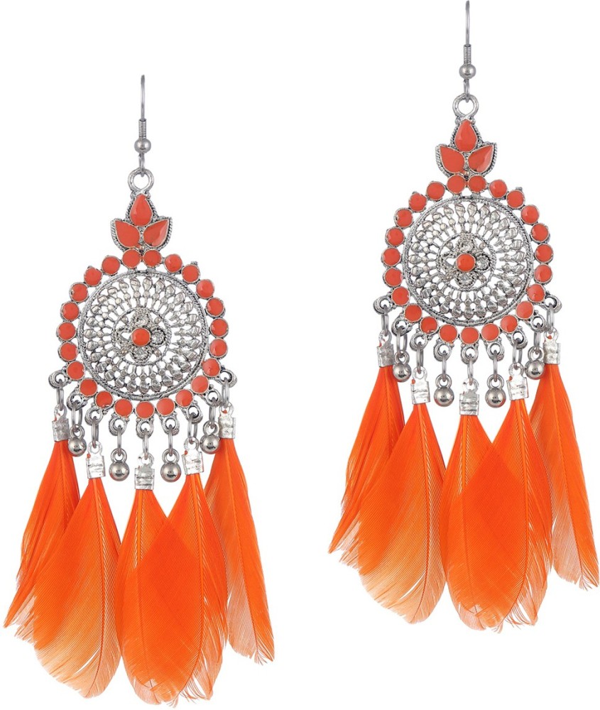 Feather earrings clearance online flipkart