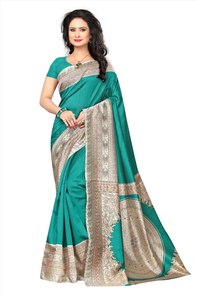 Buy CRAZE n DEMAND Checkered Fashion Silk Blend Cream Sarees Online @ Best  Price In India | Flipkart.com
