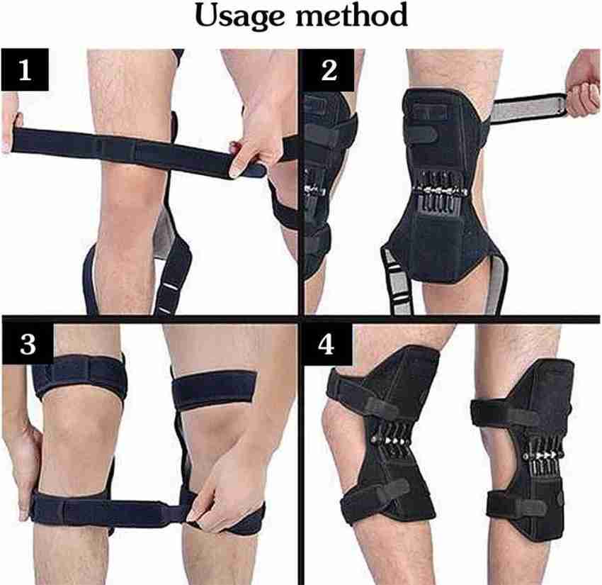 OXGENTA Knee Brace with Side Stabilizers & Patella Gel Pads for