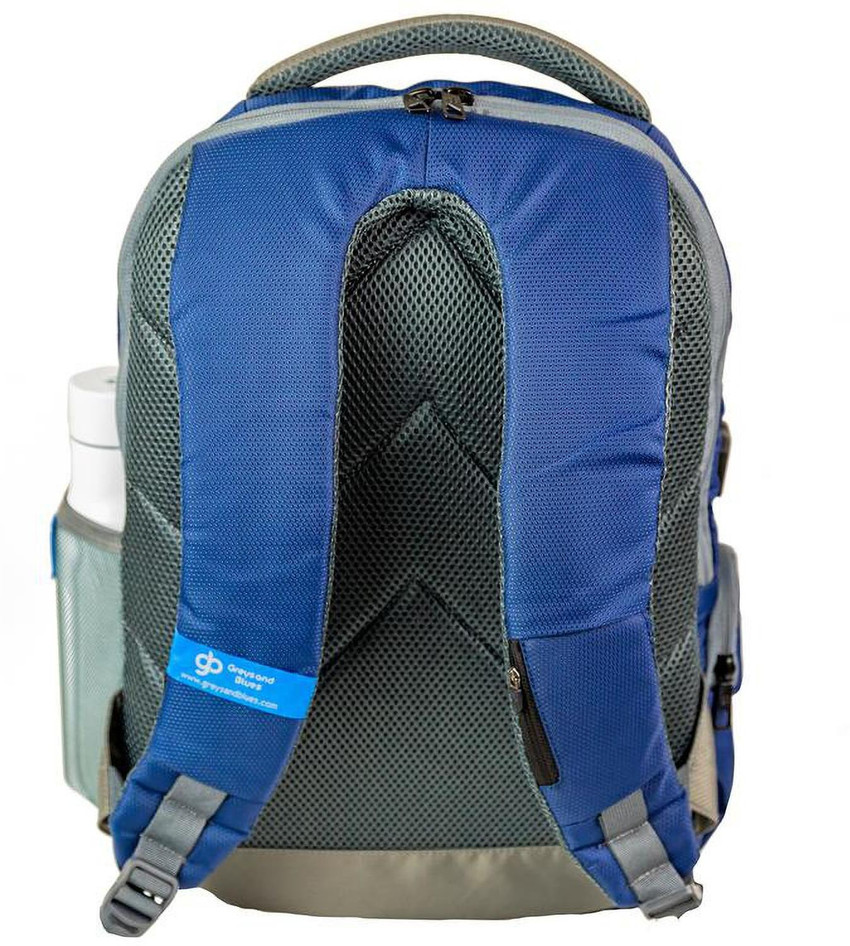 Blue and hot sale grey backpack