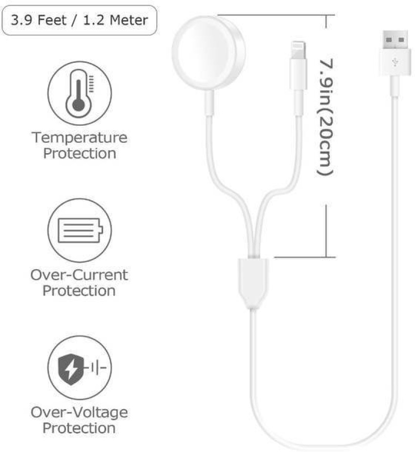Apple Watch Charger Apple MFi Certified Apple Watch Magnetic Charging Cable  (1m) Fast Magnetic Wireless Charging Cable Cord Portable Charging Cord  Compatible with Apple Watch Series 7 6 SE 5 4 3 2 1