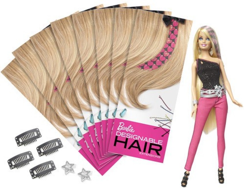 BARBIE Designable Hair Extensions with Doll Designable Hair