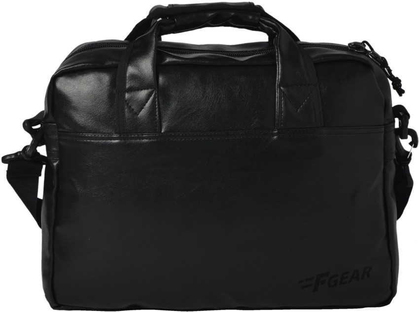 Buy F Gear Nova Executive Black Artificial Leather Office Bag