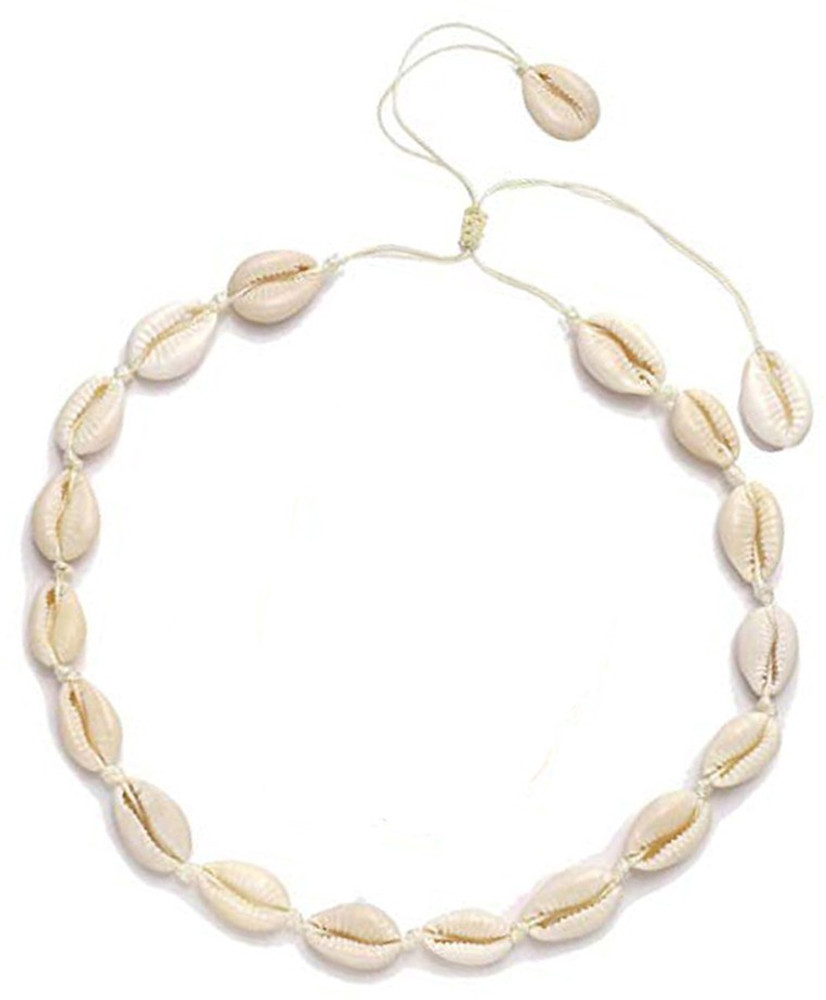 Divastri Cowrie Beach Seashell Handmade Choker Stylish Shell