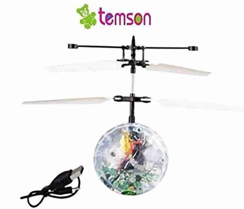 Motion sensor helicopter ball outlet