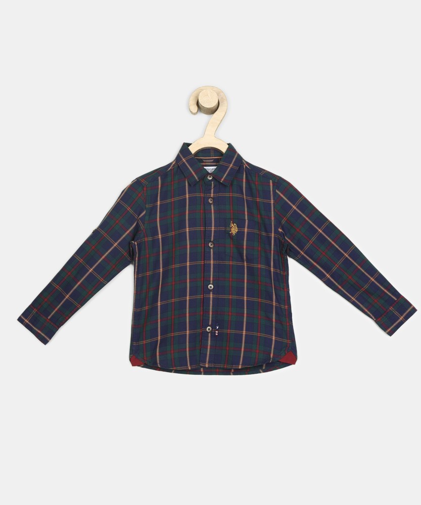 JusCubs Boys Checkered Casual Multicolor Shirt - Buy JusCubs Boys