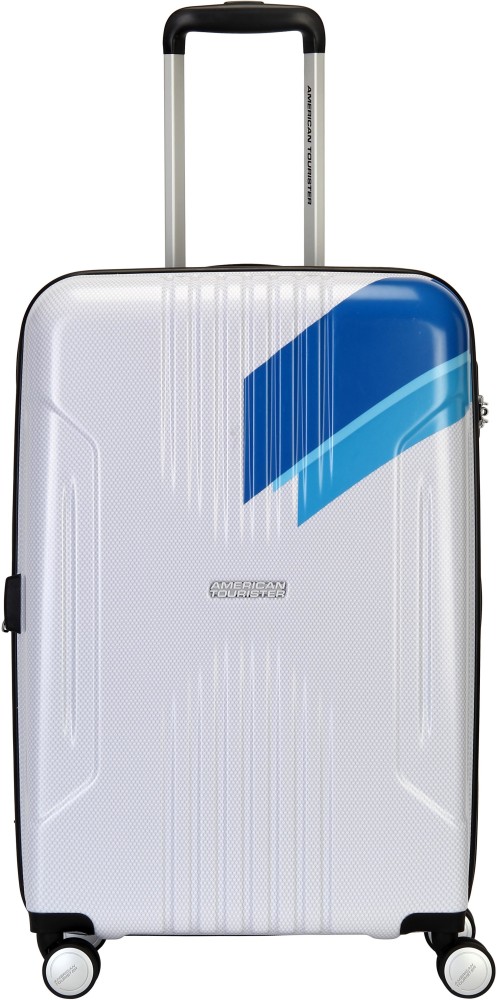 AMERICAN TOURISTER SPINNER 55CM STRIPES Expandable Cabin Suitcase 21 White - Price in India | Flipkart.com