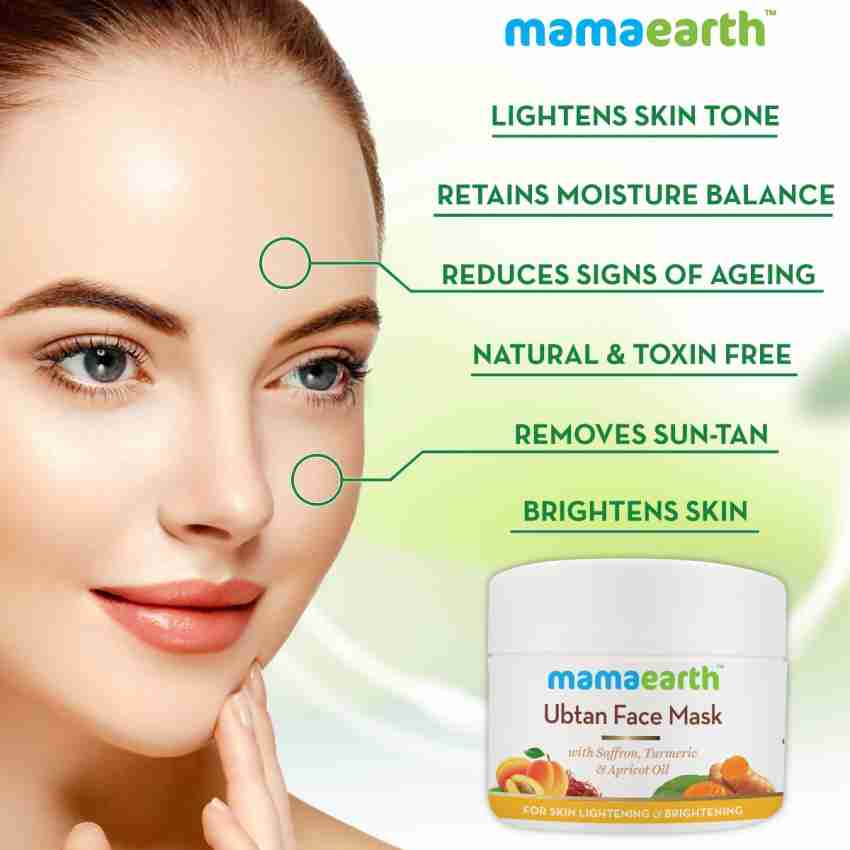 Mamaearth Skin Lightening Brightening Combo Ubtan Facemask