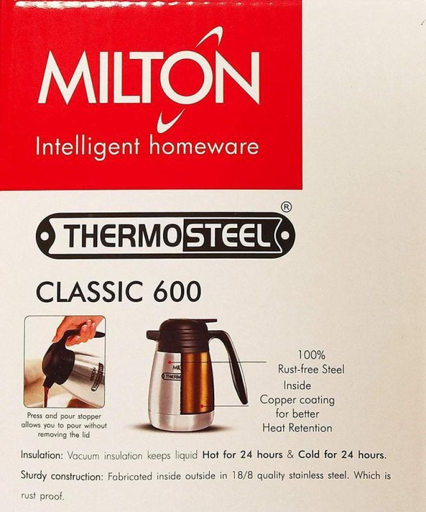  MILTON Thermosteel Classic Carafe Tea/Coffee Pot (600