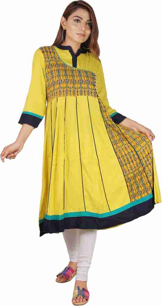 Blue jay Women Solid Flared Kurta - Buy Blue jay Women Solid Flared Kurta  Online at Best Prices in India