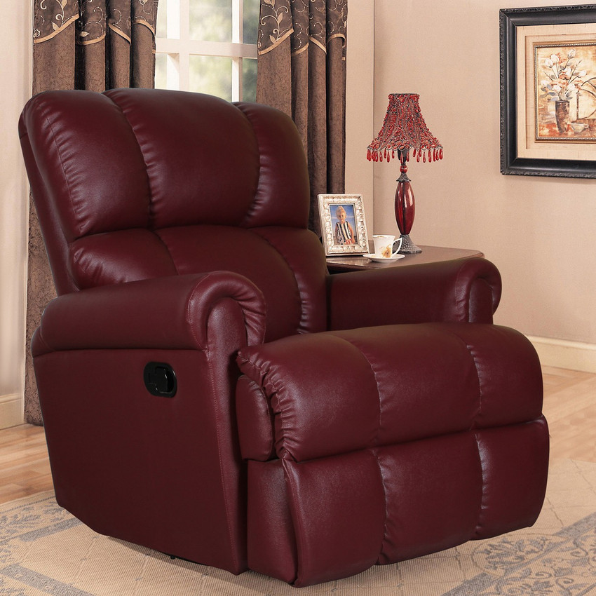 Maroon online recliner chair