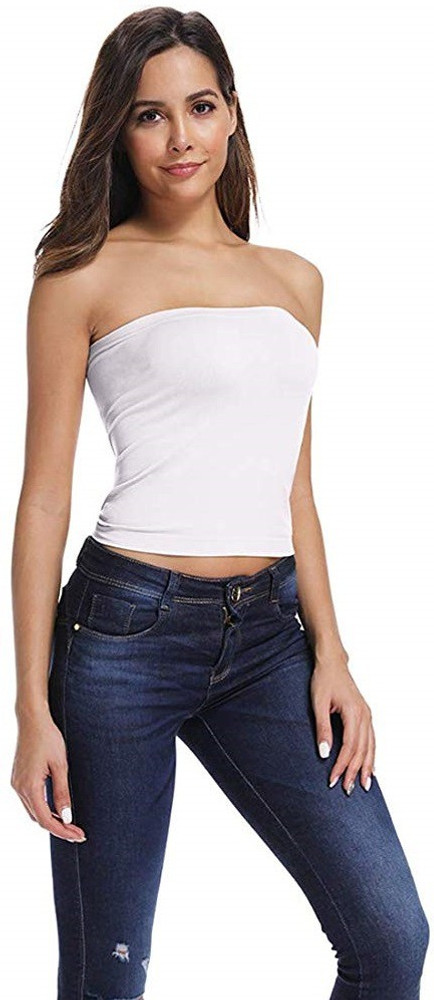 PLUMBURY NON PADDED MEDIUM LENGTH STRAPLESS TUBE INNER Women