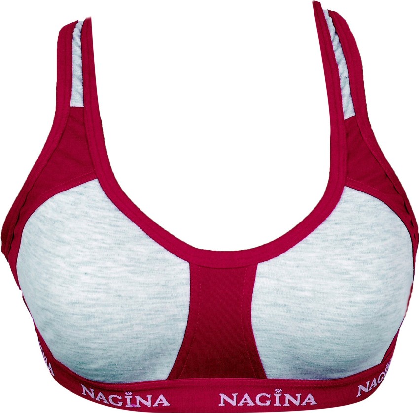 Buy Nagina WiFi Lingerie Sports Bra Combo of 3 (A, Black,Mehroon