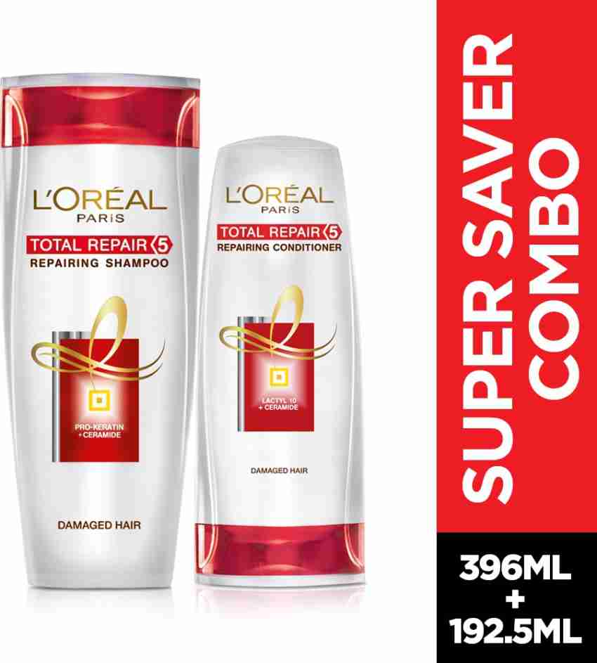L'Oréal Paris Total Repair 5 and Conditioner Price India - Buy Paris Total Repair 5 Shampoo and Conditioner online at Flipkart.com