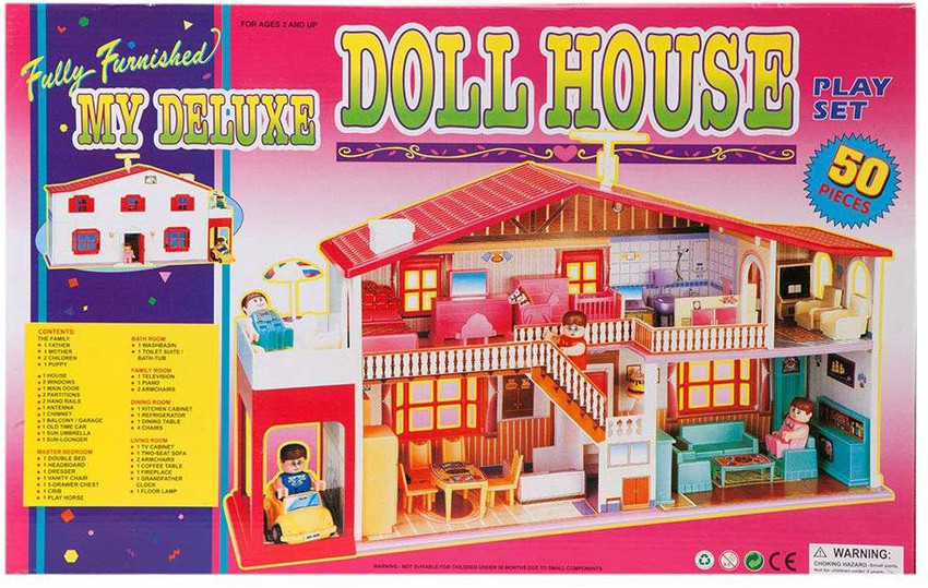Fully deals furnished dollhouse