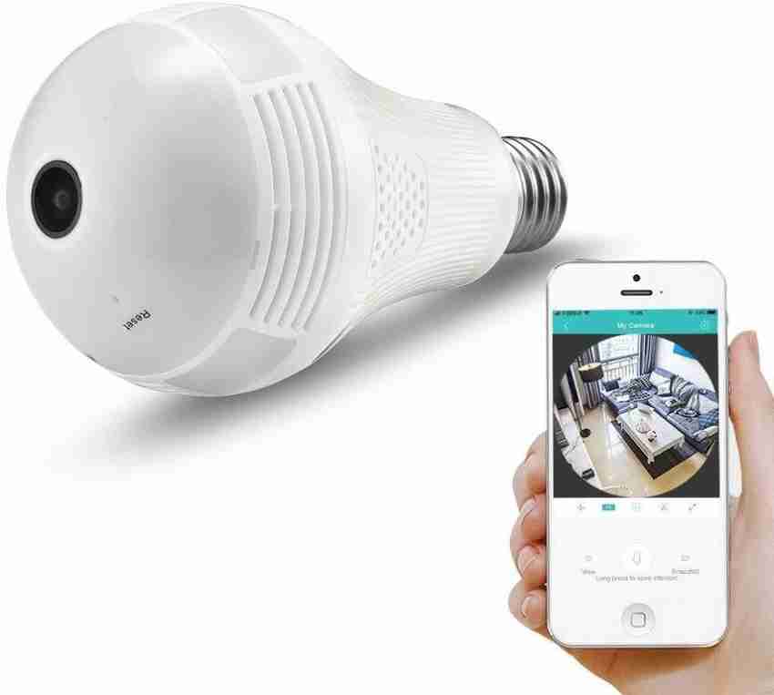 Smart panoramic bulb sales 360 camera installation