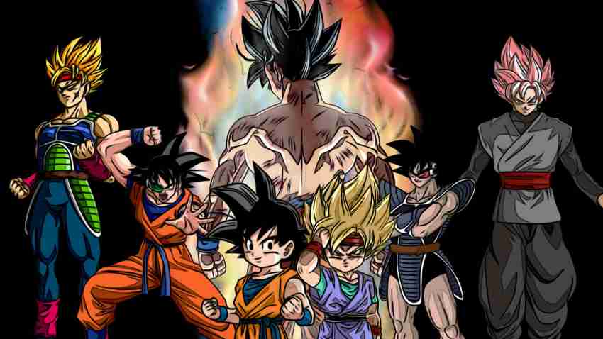 Athah Anime Dragon Ball Z Kai Dragon Ball Goku Turles 13*19 inches