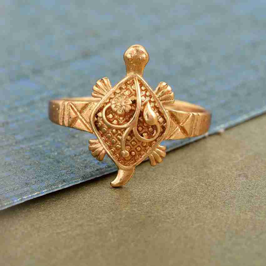 Tortoise gold ring on sale price