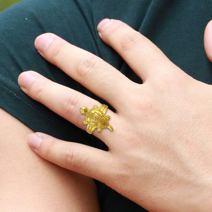 Gold kachua ring on sale design