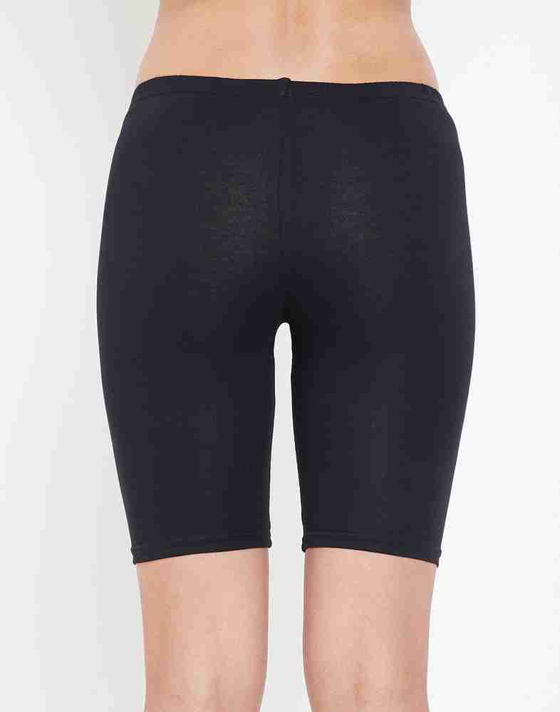 Buy Clovia Solid Women Black Cycling Shorts Online at Best Prices
