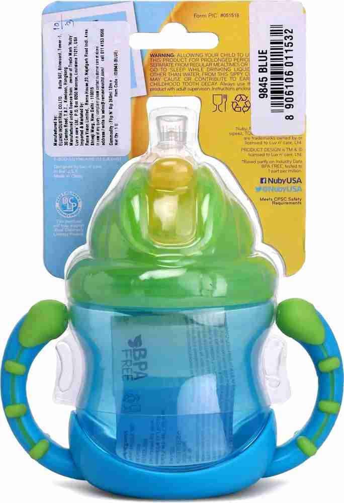 Nuby bottle hot sale with straw