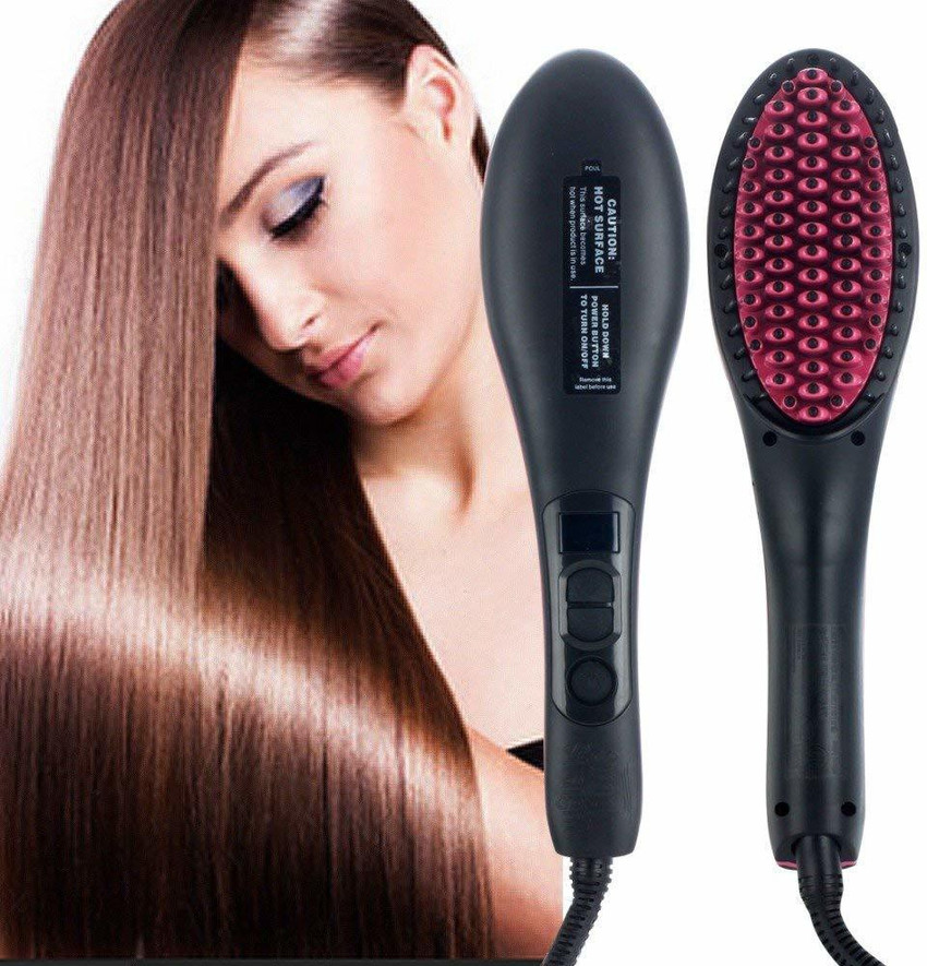C S Accessories Simply Straight Ceramic Hair Straightener Brush
