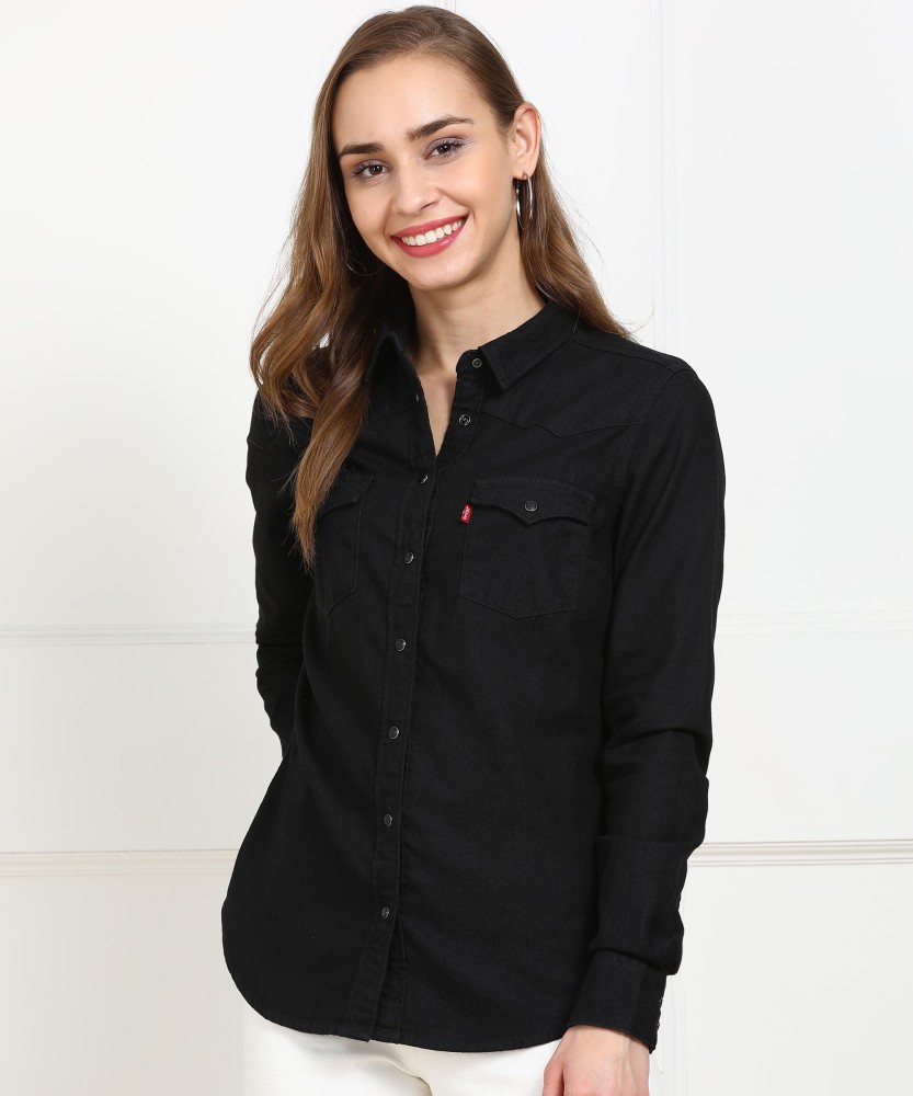 black levis shirt for womens