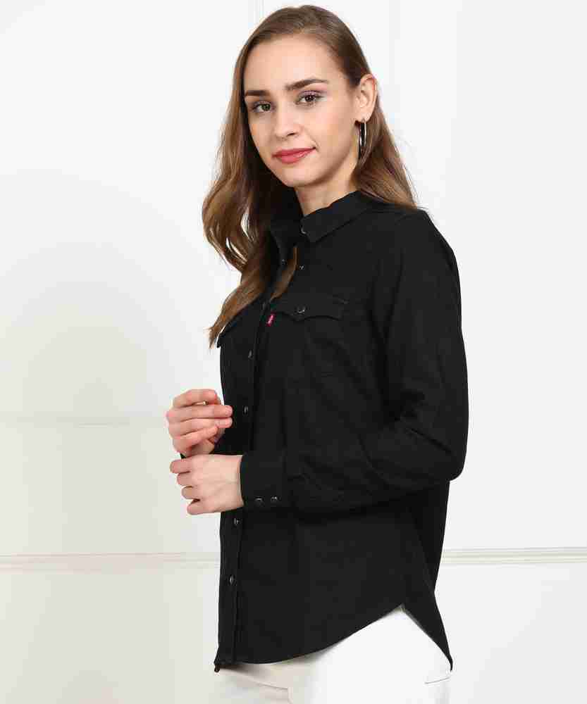 levis black shirt womens
