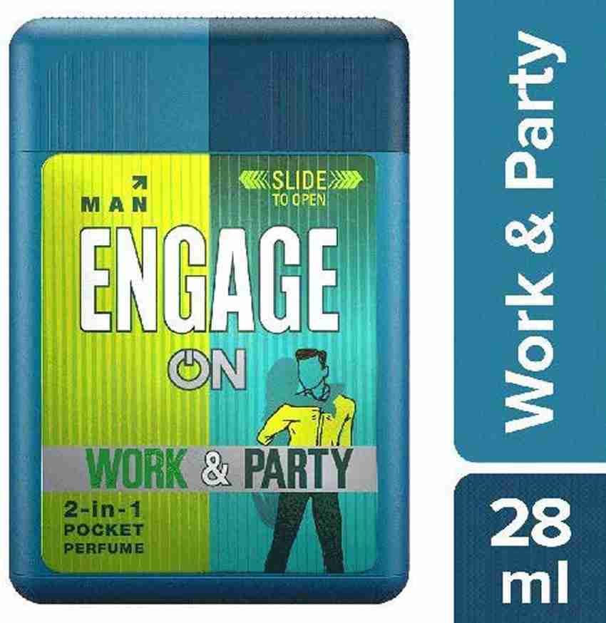 Engage On 2 In 1 Perfume Man Day Night Work Party 28ml Each