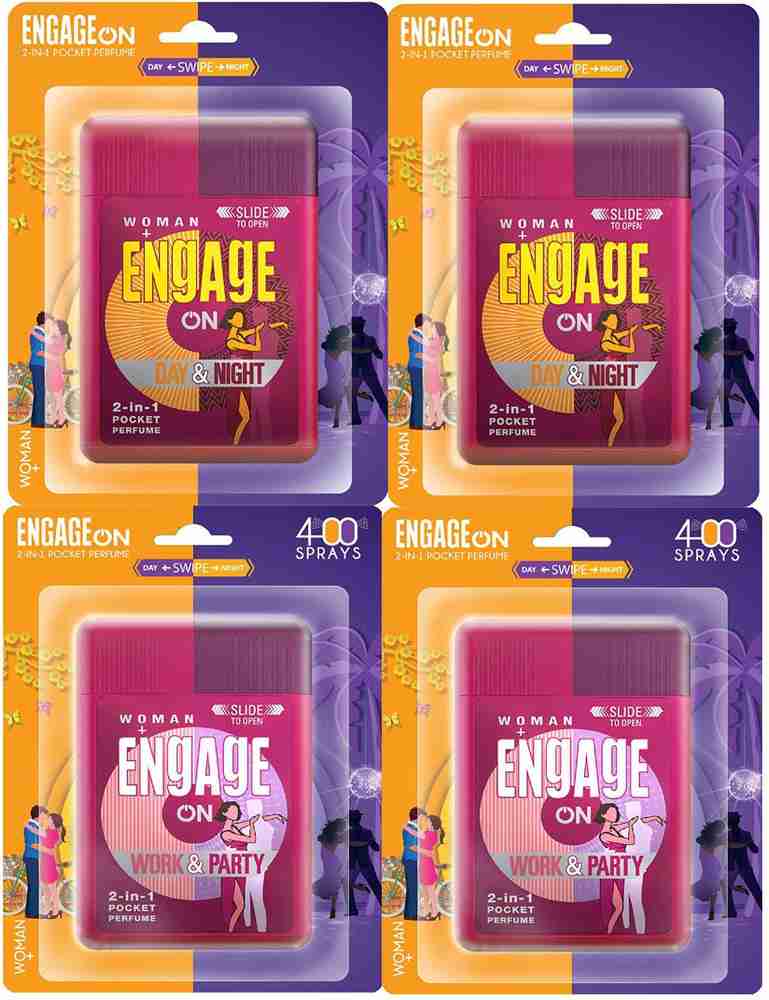 Engage On 2 In 1 Perfume Woman Day Night Work Party 28ml