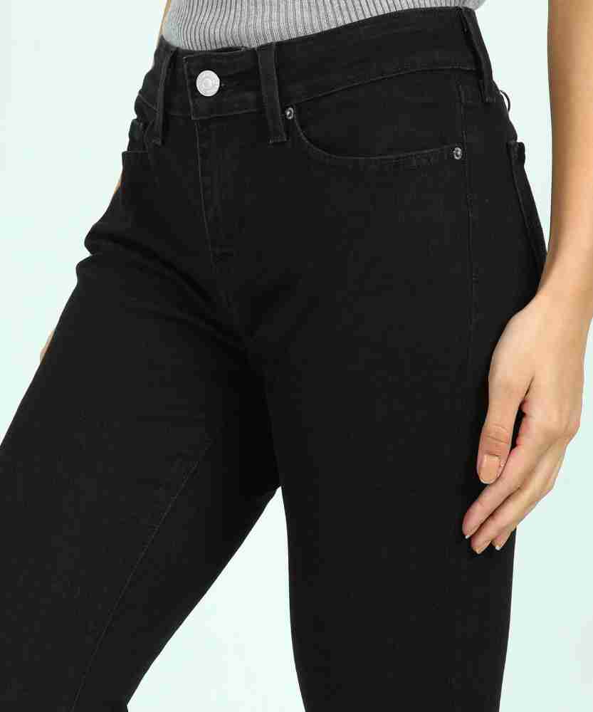 Jean levis noir online femme slim