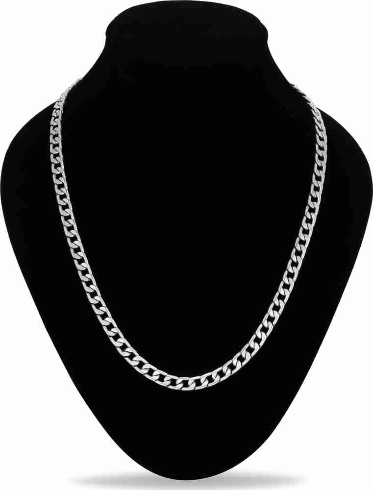 Fashion Frill Silver Chain Sterling Matte Look For Men Boys Brass Chain
