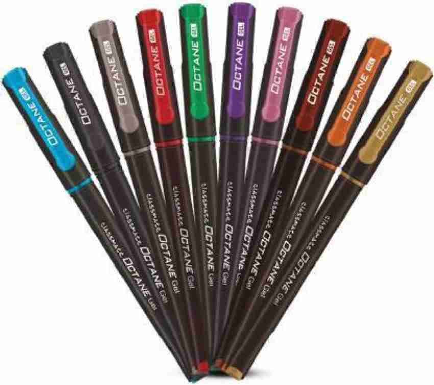 Set of 10 Classmate Octane Colour Burst Gel Pen