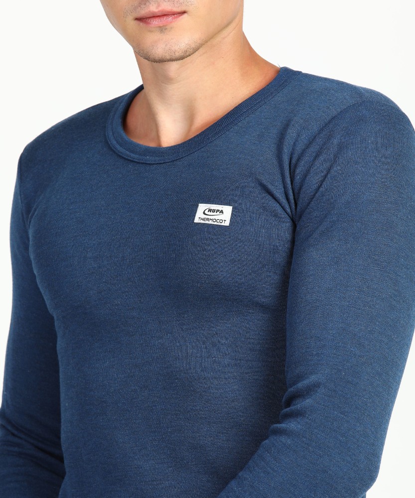 Rupa Thermocot Volcano Men's Thermal Top VNHS Blue-75 Rs. 179 