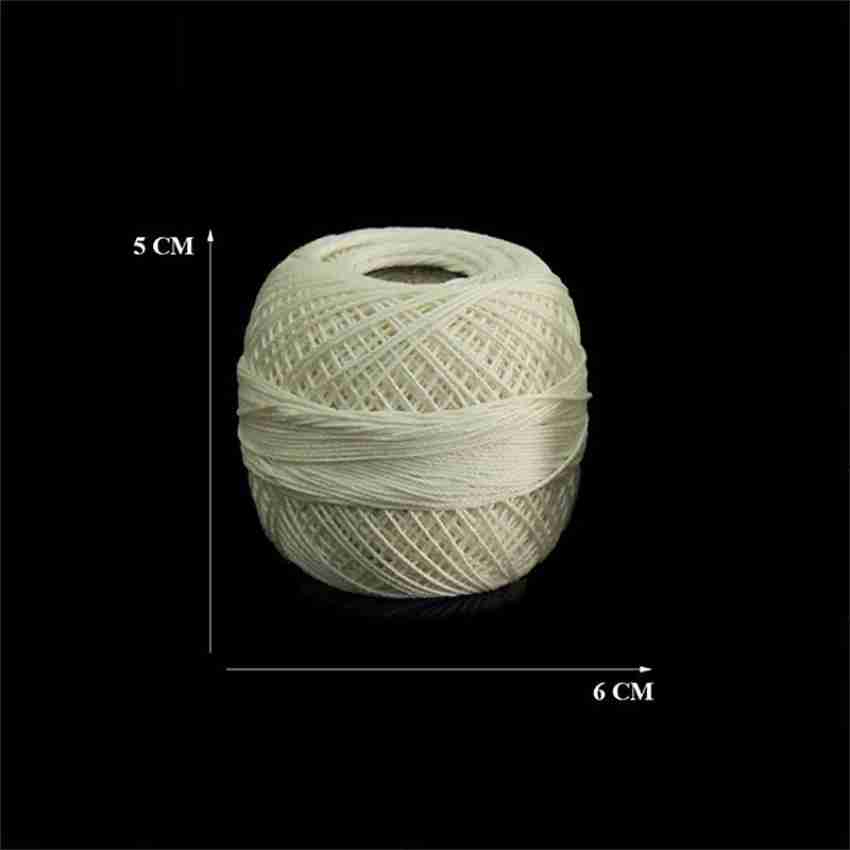 Thick Cotton Thread 100% Colorfast Crochet, Tatting & Embroidery Work 5  Rolls Size 10 