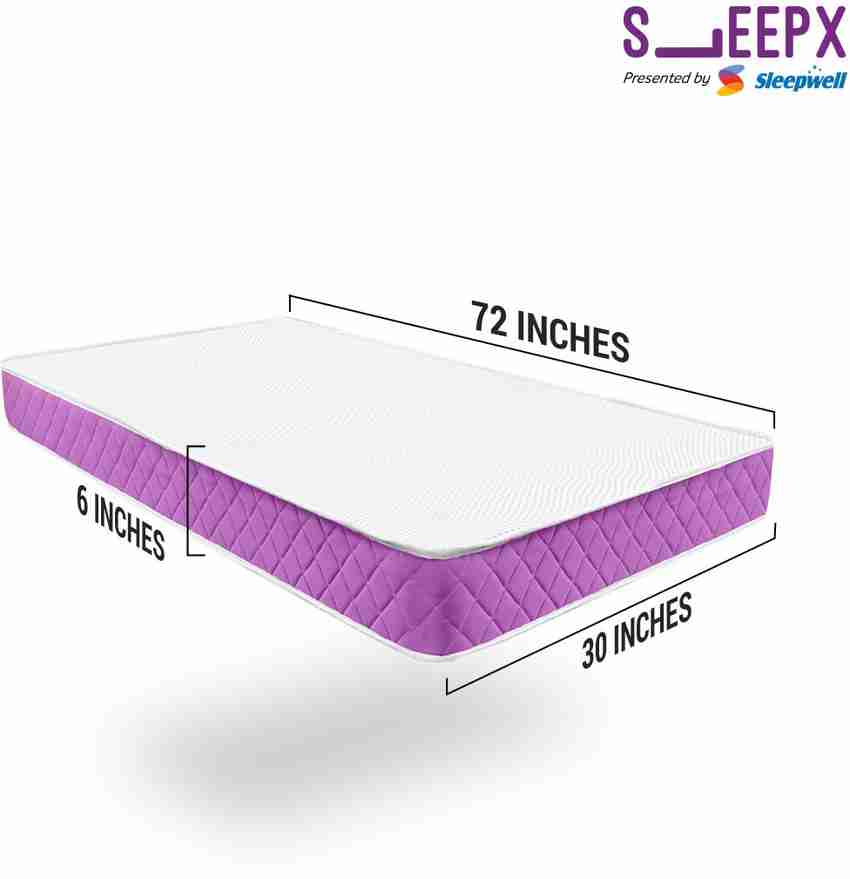 SleepX ADEPT 6 inch Single Pocket Spring Mattress