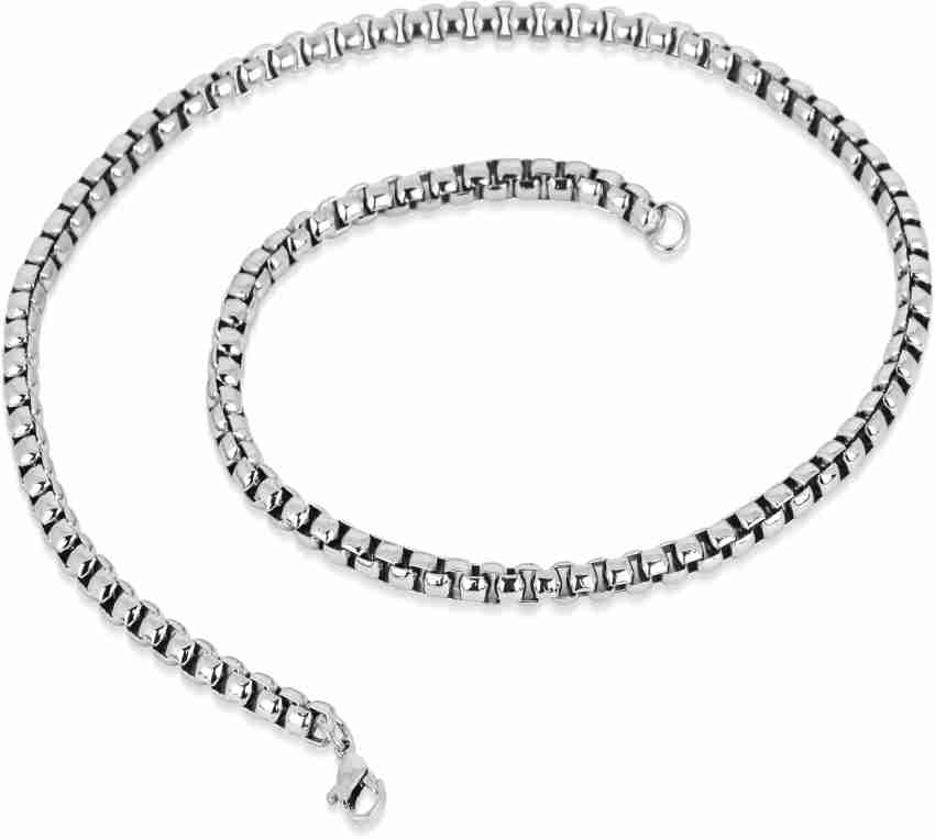 Sterling silver deals box chain mens