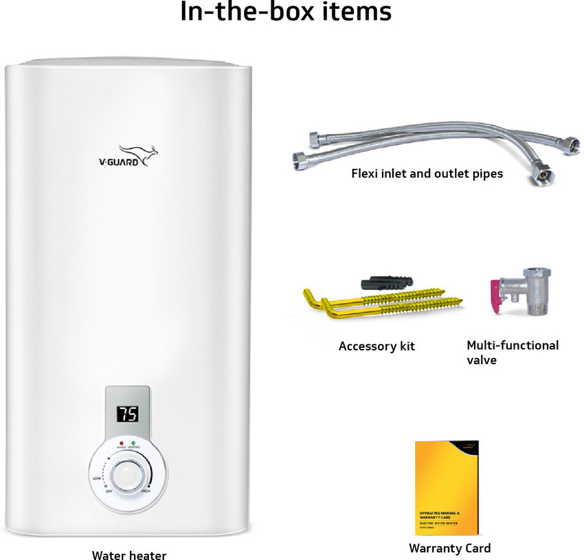 V-Guard 15 L Storage Water Geyser (Victo Plus 15, White) Price in India -  Buy V-Guard 15 L Storage Water Geyser (Victo Plus 15, White) online at  Flipkart.com
