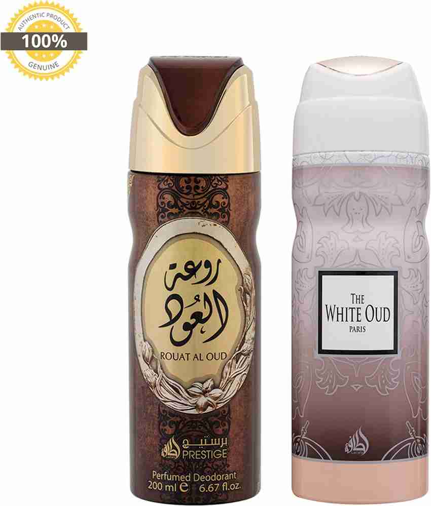 Lattafa ROUAT AL OUD DEODORANT THE WHITE OUD Perfume Body Spray