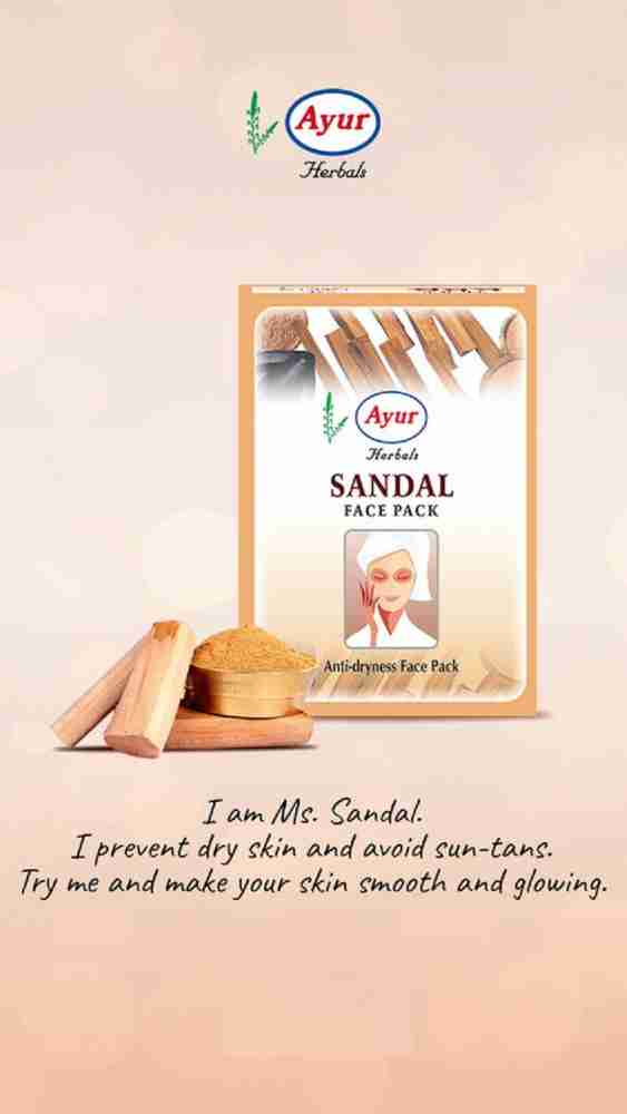 Ayur sandal face pack on sale price