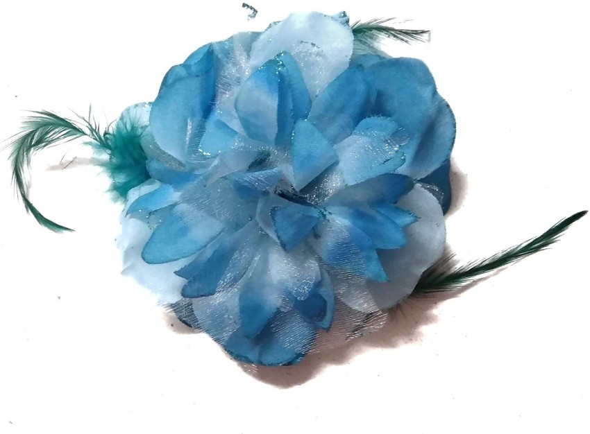 Elina blue silk scarf