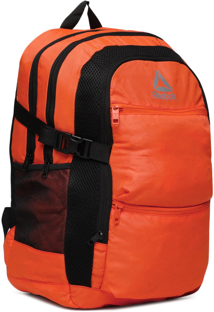 REEBOK Unisex Solid Backpack 30 L Backpack Orange Price in India