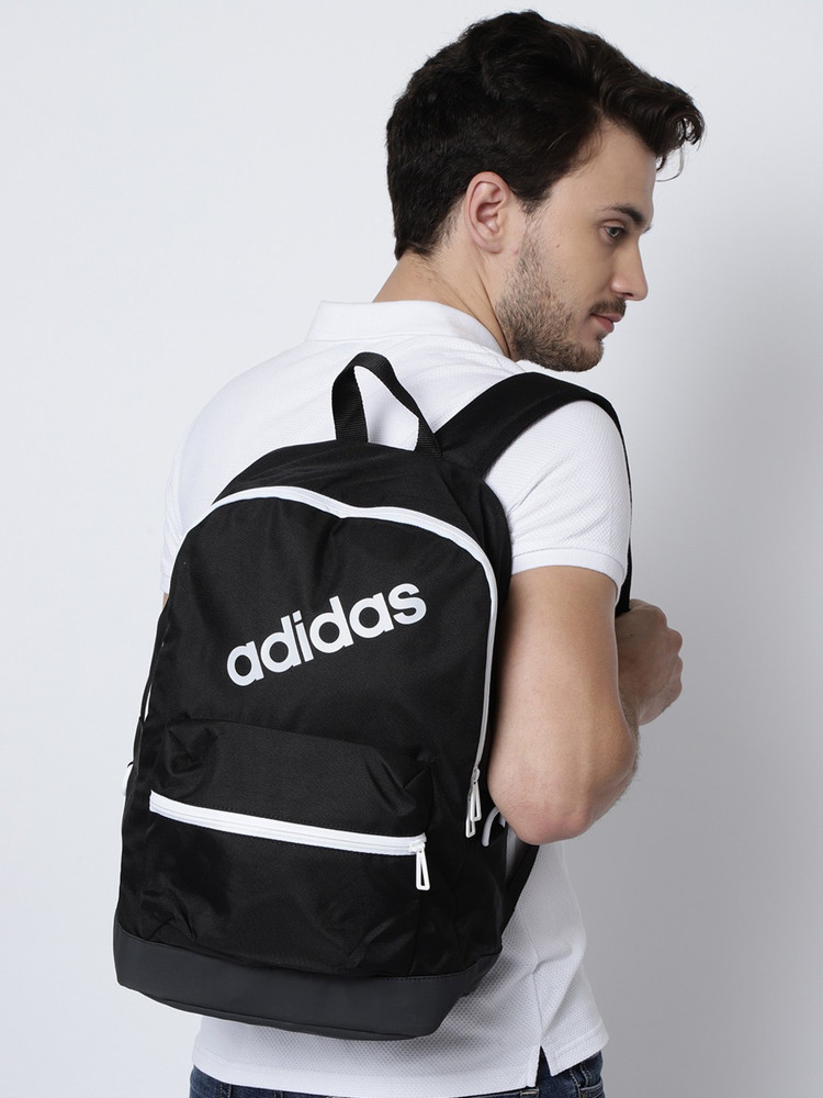 ADIDAS Men Daily Brand Logo Backpack 23 L Backpack Black Price in India Flipkart