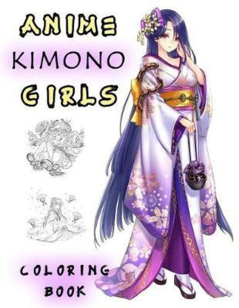Anime Girls Coloring Book (Paperback)