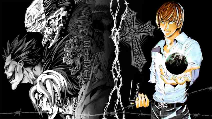 Athahdesigns Anime death-note-ryuzaki-yagami-lightWallpaper Paper Print -  Animation & Cartoons posters in India - Buy art, film, design, movie,  music, nature and educational paintings/wallpapers at