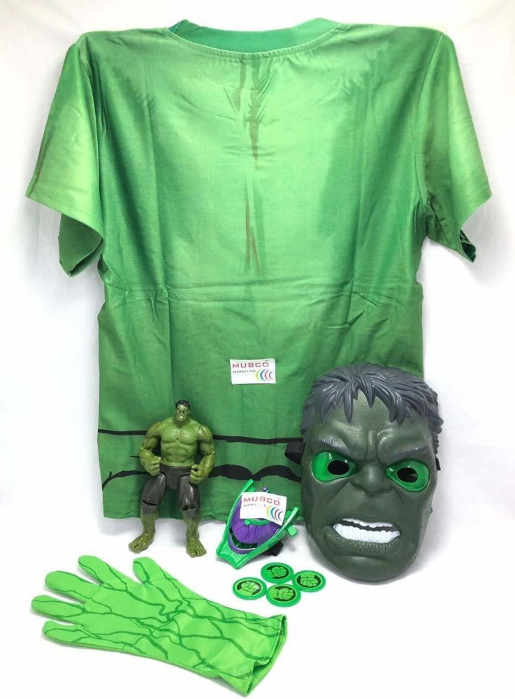 Mubco Kids Avengers Costume Kit - Character Choice (Hulk) - Kids Avengers  Costume Kit - Character Choice (Hulk) . Buy HULK toys in India. shop for  Mubco products in India.