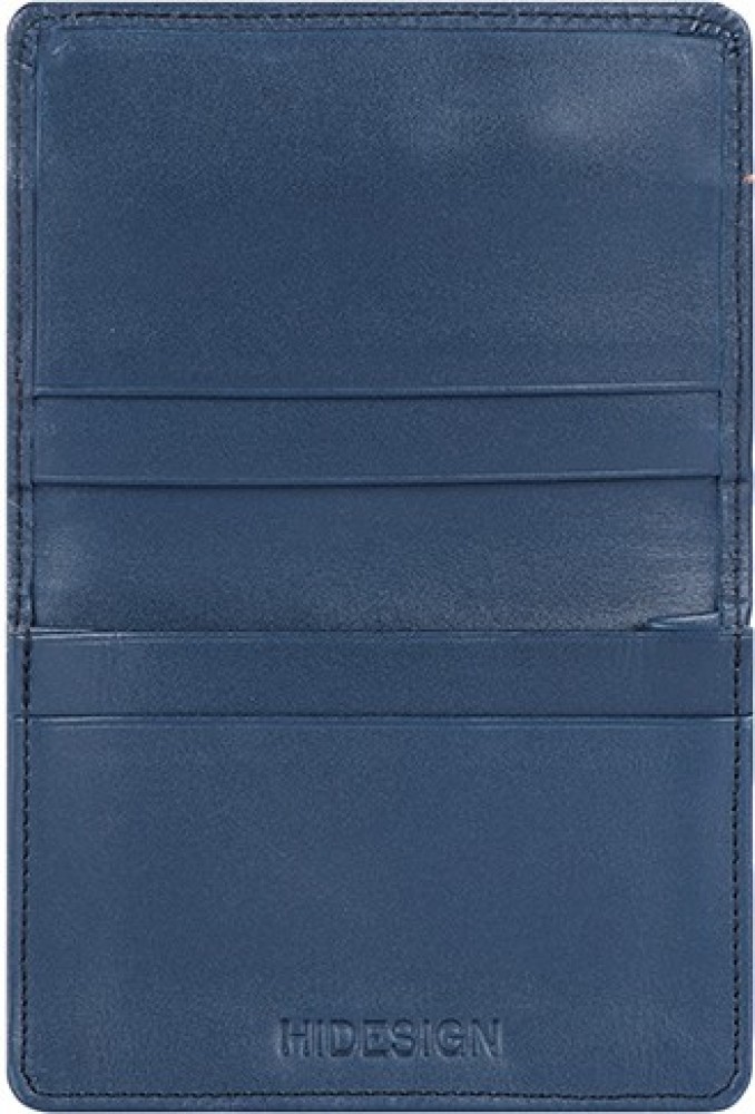 Hidesign Men Blue Genuine Leather Wallet