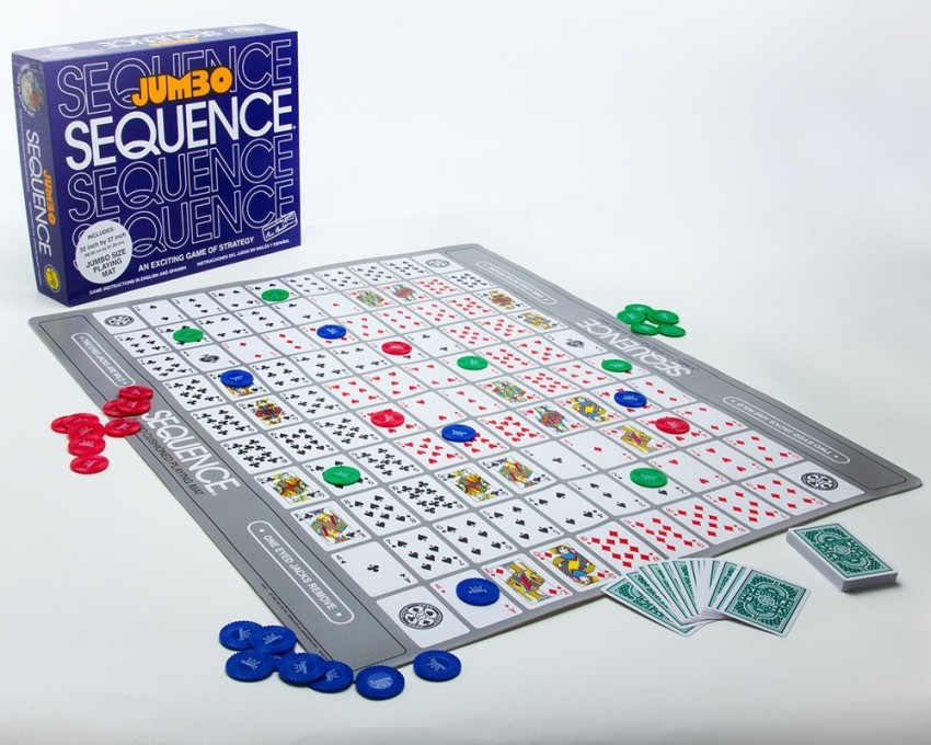 Buy ONLINEKART Jumbo Sequence Board Game Online at Low Prices in India 