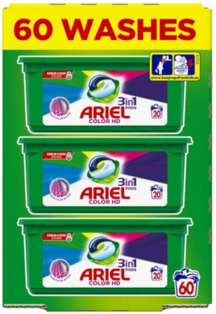 Ariel 3in1 Laundry Pods ORIGINAL, Pack of 15 (P) (Pack of 6)