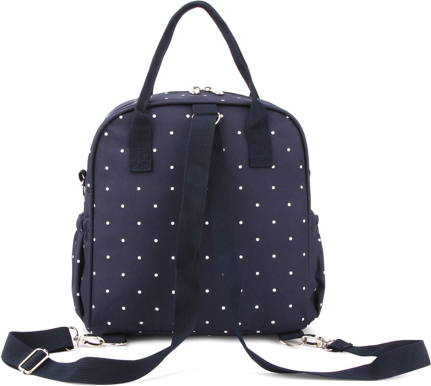 T Bags TeeWorld Mini Diaper Backpack Polka Dot Blue Mini Diaper